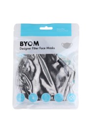 Solid Mask in Metallic Silver in bag