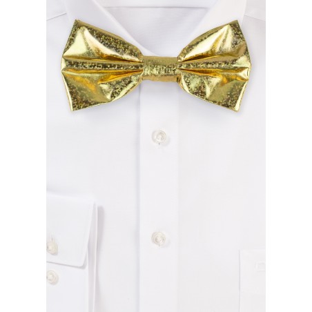 Gold Glitter Bow Tie