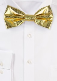 Gold Glitter Bow Tie