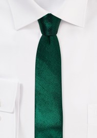 Metallic Green Skinny Tie