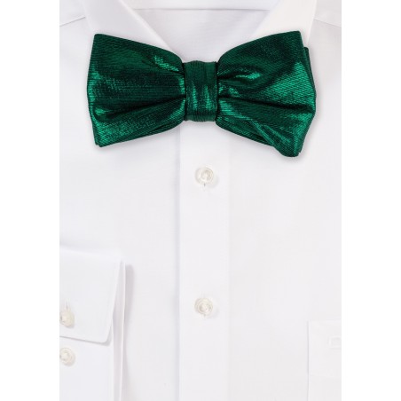 Pine Green Glitter Bow Tie
