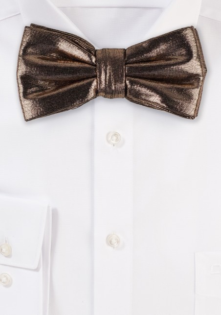 Rose Gold Glitter Bow Tie