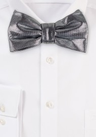 Silver Sparkle Bow TIe