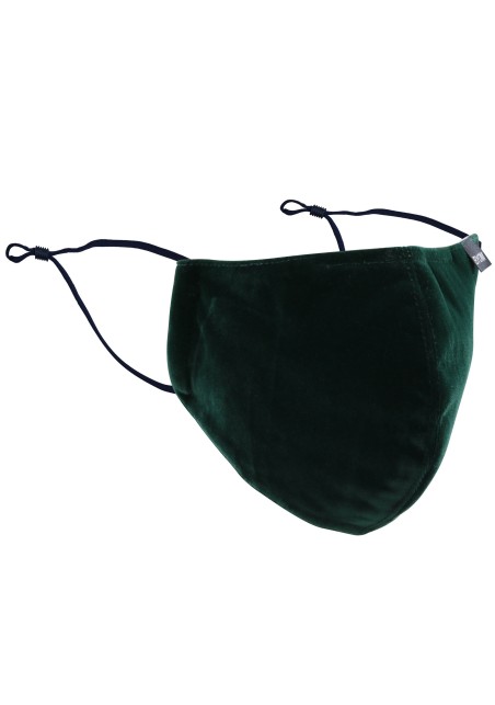 Pine Green Velvet Mask