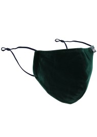 Pine Green Velvet Mask