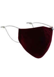 Velvet Face Mask in Elegant Burgundy
