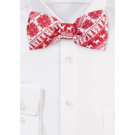 Swedish Christmas Print Bow Tie