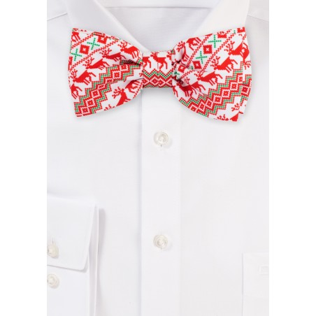 Nordic Christmas Bow Tie