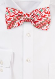 Nordic Christmas Bow Tie