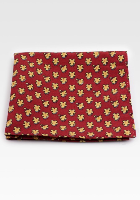 Pocket Hanky with Gingerbread Men Pattern