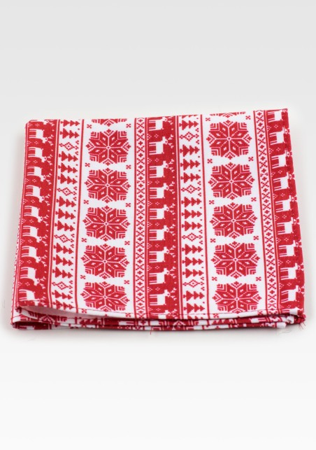 Holiday Print Pocket Square in Swedish Design Print