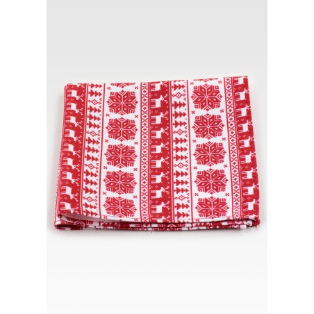 Holiday Print Pocket Square in Swedish Design Print