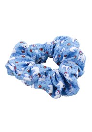 Ice Blue Scrunchie with Polar Bears