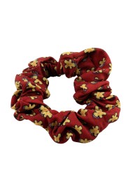 Scrunchie with Tiny Gingerbread Men