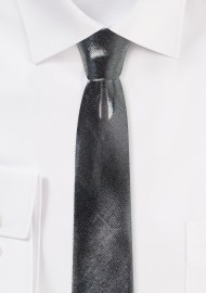 Sparkly Silver Necktie