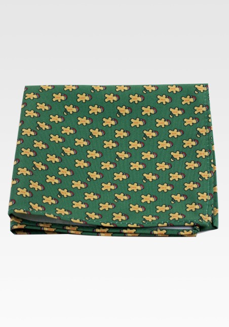 Dark Green Gingerbread Man Mask Set