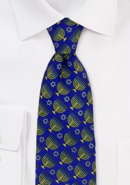 Hanukkah Print Necktie