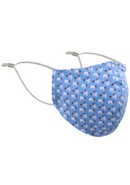 Face Mask with Polar Bears in Ice Blue