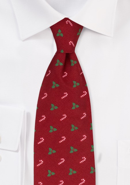 Christmas Print Necktie Set for Men