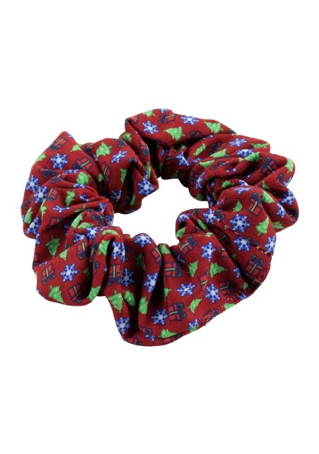 Scrunchie in Christmas Wrap Design