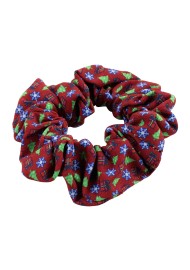 Scrunchie in Christmas Wrap Design