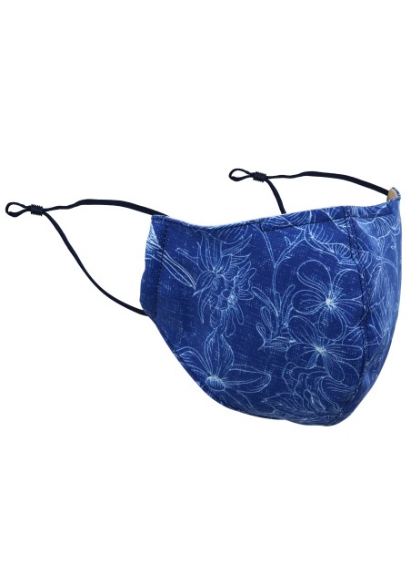 Japanese Floral Print Face Mask