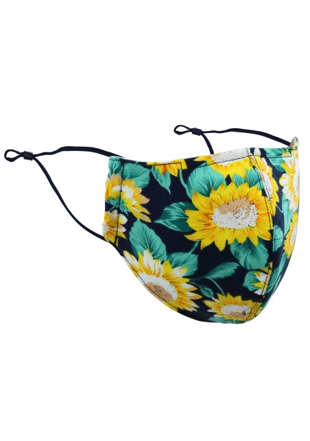 Sunflower Print Mask