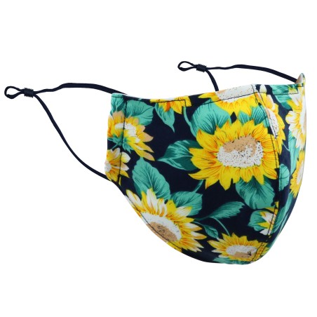 Sunflower Print Mask
