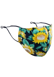Sunflower Print Mask