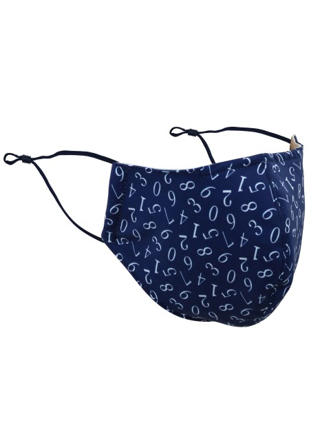 Lucky Numbers Filter Mask in Navy