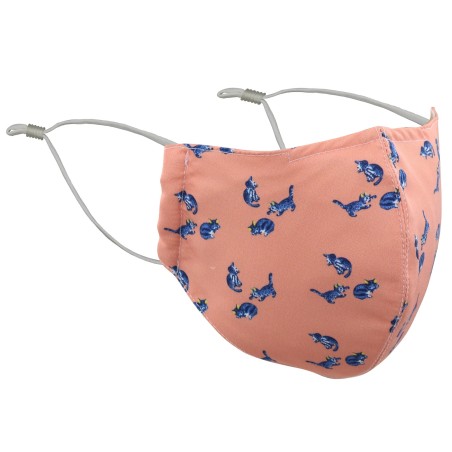 Coral Color Summer Mask with Kittens