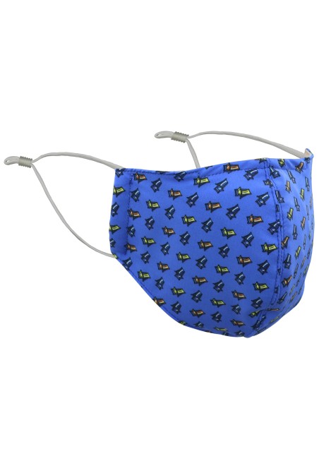 Blue Beach Chair Print Mask