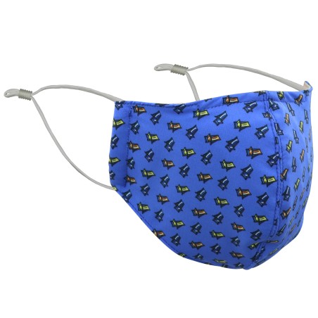 Blue Beach Chair Print Mask
