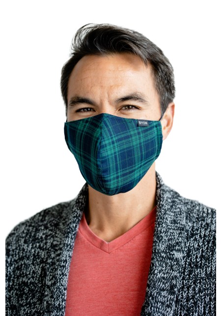 Black Watch Signature Tartan Plaid Mask Flat Styled