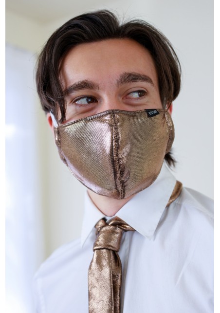 Rose Gold Metallic Filter Mask Styled