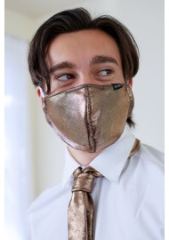 Rose Gold Metallic Filter Mask Styled