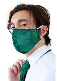 Metallic Green Filter Mask Styled