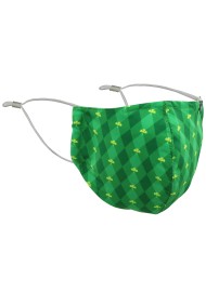 Green Argyle Print Mask