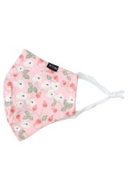 Spring Floral Filter Mask in Peach Pink