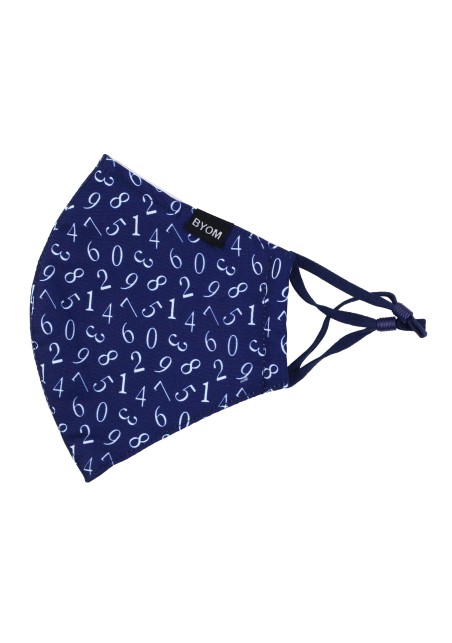 Lucky Numbers Filter Mask in Navy