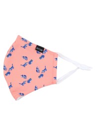Coral Color Summer Mask with Kittens