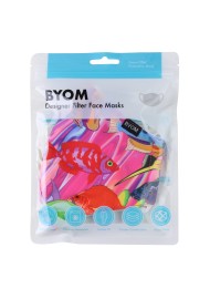 Filter Mask in Tropical Reef Print in Mask Bag
