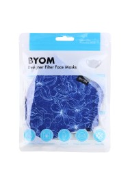 Japanese Floral Print Face Mask in Mask Bag