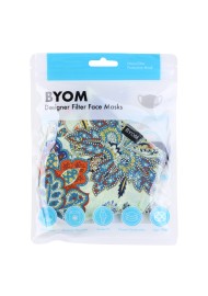 Vintage Floral Print Filter Mask in Mask Bag