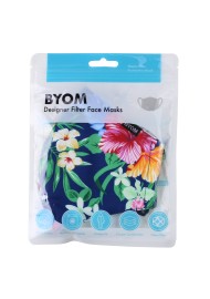 Summer Floral Bouquet Filter Mask in Mask Bag