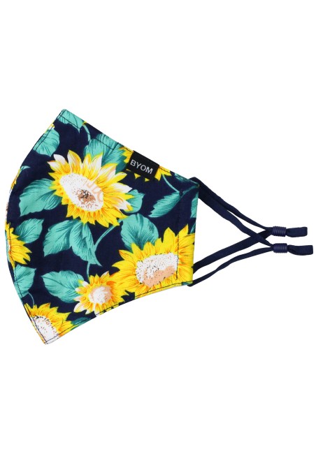 Sunflower Print Mask