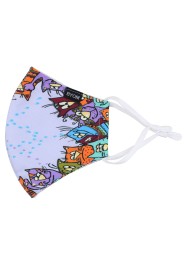 Smiling Cat Print Face Mask
