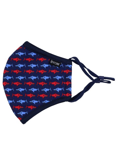 Kids Mask with Smiling Sharks