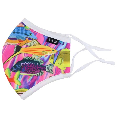 Kids Mask in Tropical Reef Print