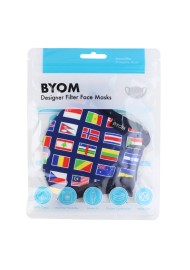 International Flag Mask in Kids Size in Mask Bag